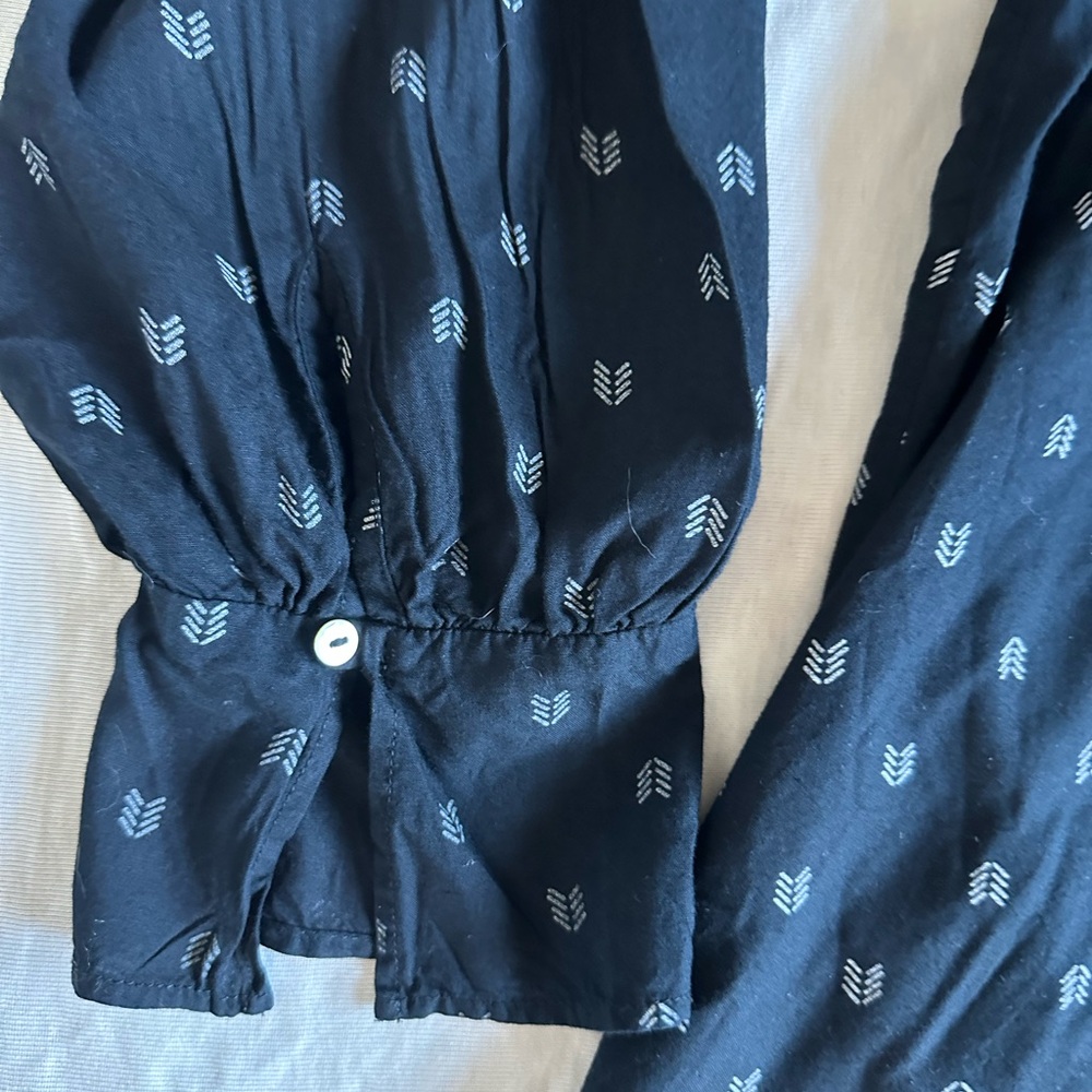 Ingrid & Isabel Black Printed Maternity Top Large - Picture 4 of 14